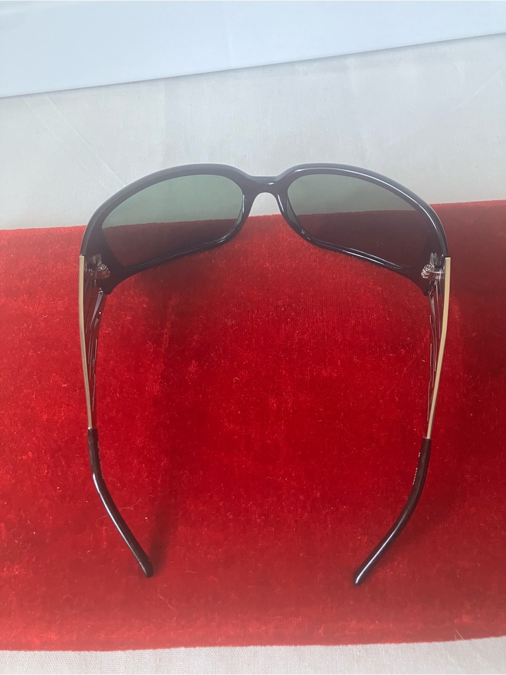Escada Vintage Y2K Bling Zebra Silvertone Wrap Sunglasses. - Picture 3 of 6